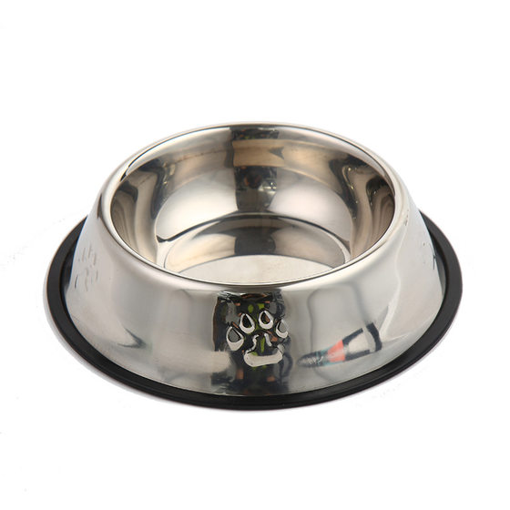 Factory Hot Explosions Anti-falling Stainless Steel Dog Bowl Pet Bowl Creative Anti-rust Dog Food Pet Feed Cat Food Bowl