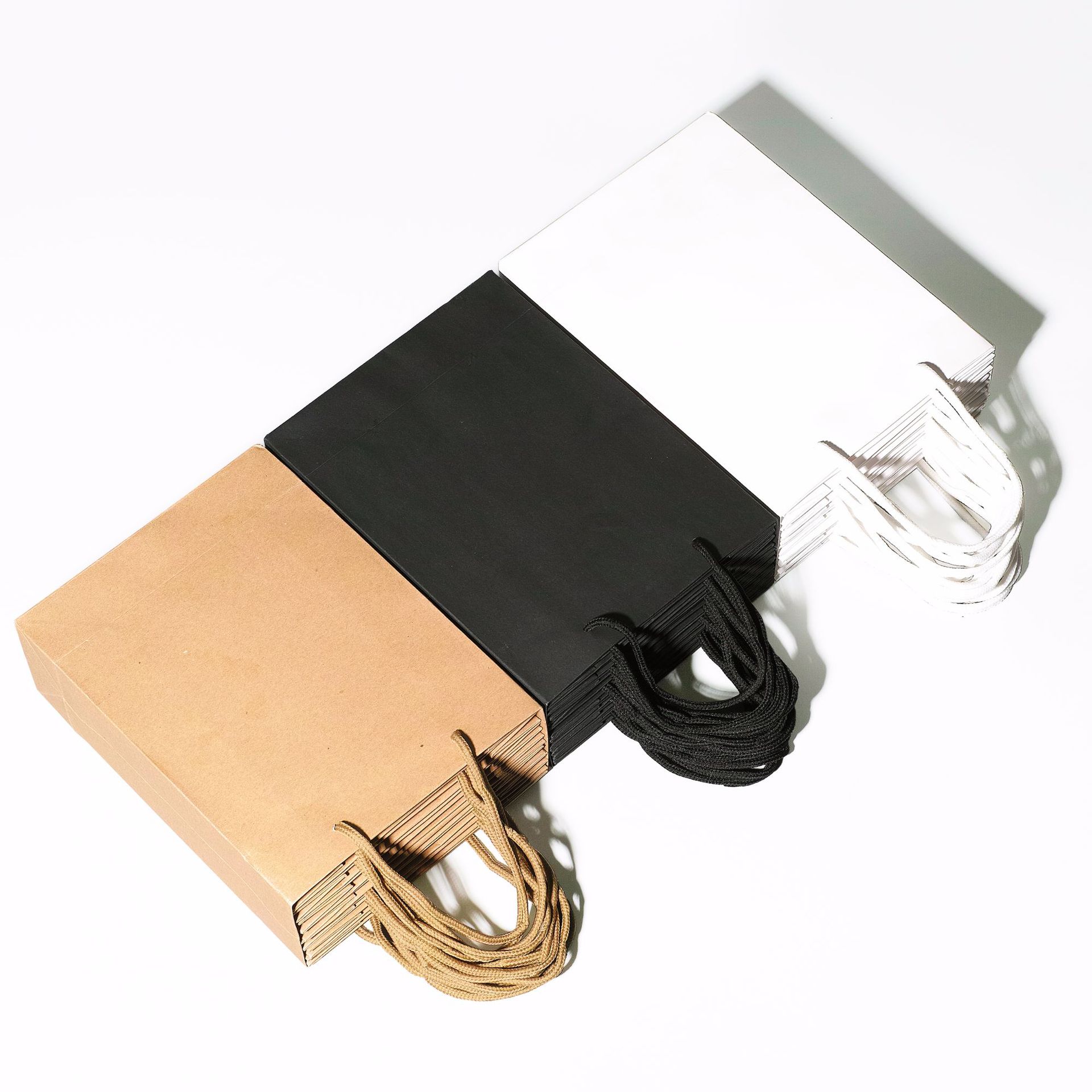 Glasses Tote Bag Thickened Large A3A4 Paper Bag White Card small size Gift Bag Garment Bag Shopping Paper Bag in stock