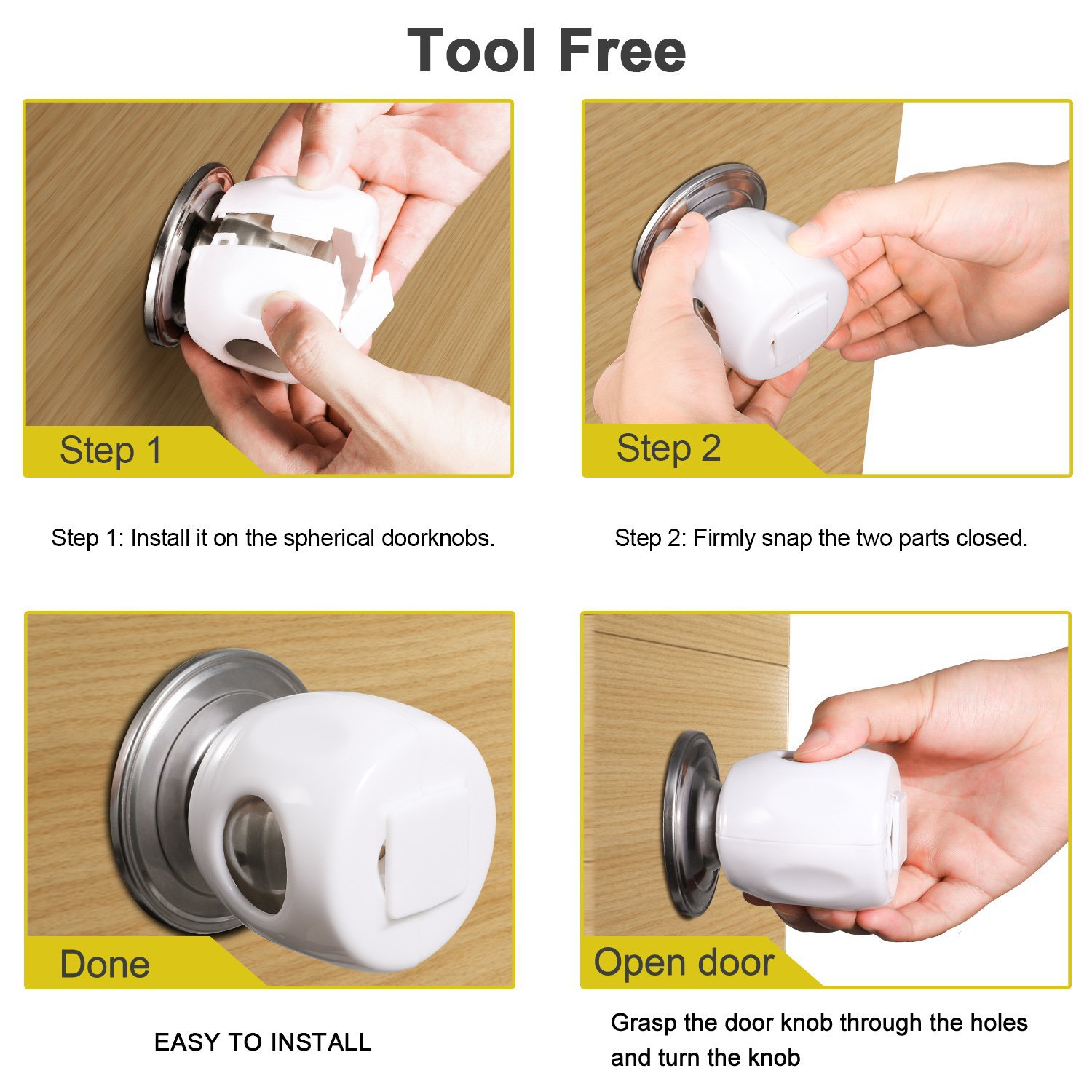 Children's door handle protective cover baby ball lock anti-door handle gloves round lock ball lock protective cover