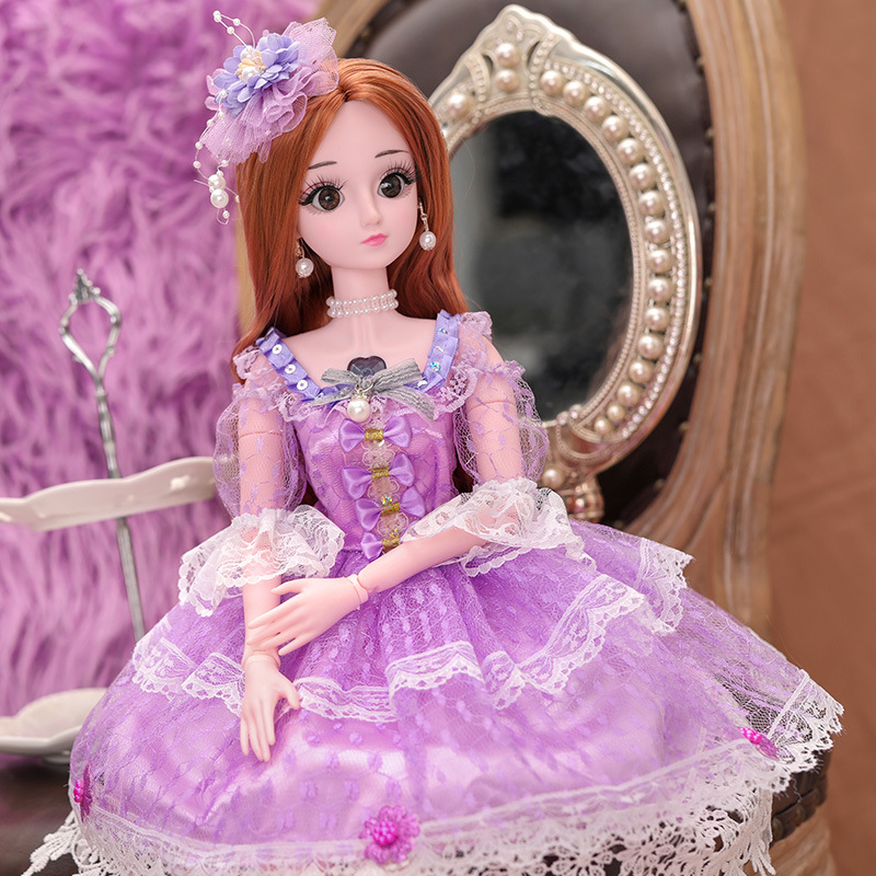 60cm Dress Up Doll Set Little Girl Play House Toy Girl's Large Princess Oversized Single Doll