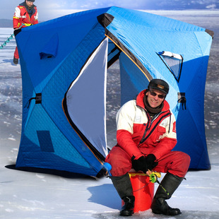 Outdoor Winter Fishing Tent Cotton Warm Thickened Cold-proof Multi-person Snow Fishing House Easy to Carry Sauna Winter Fishing Tent