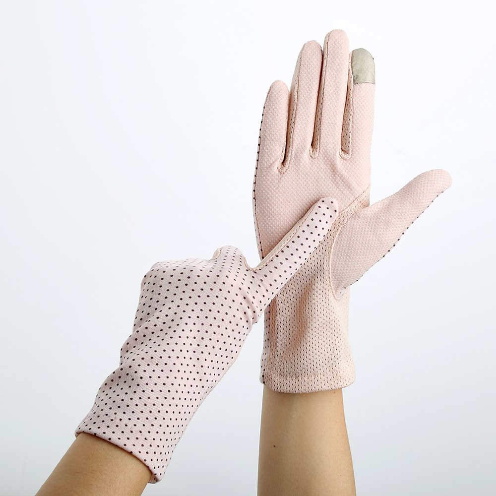Spring and summer sunscreen ladies gloves Open Cycling non-slip lace thin gloves new cotton touch screen gloves wholesale 7039