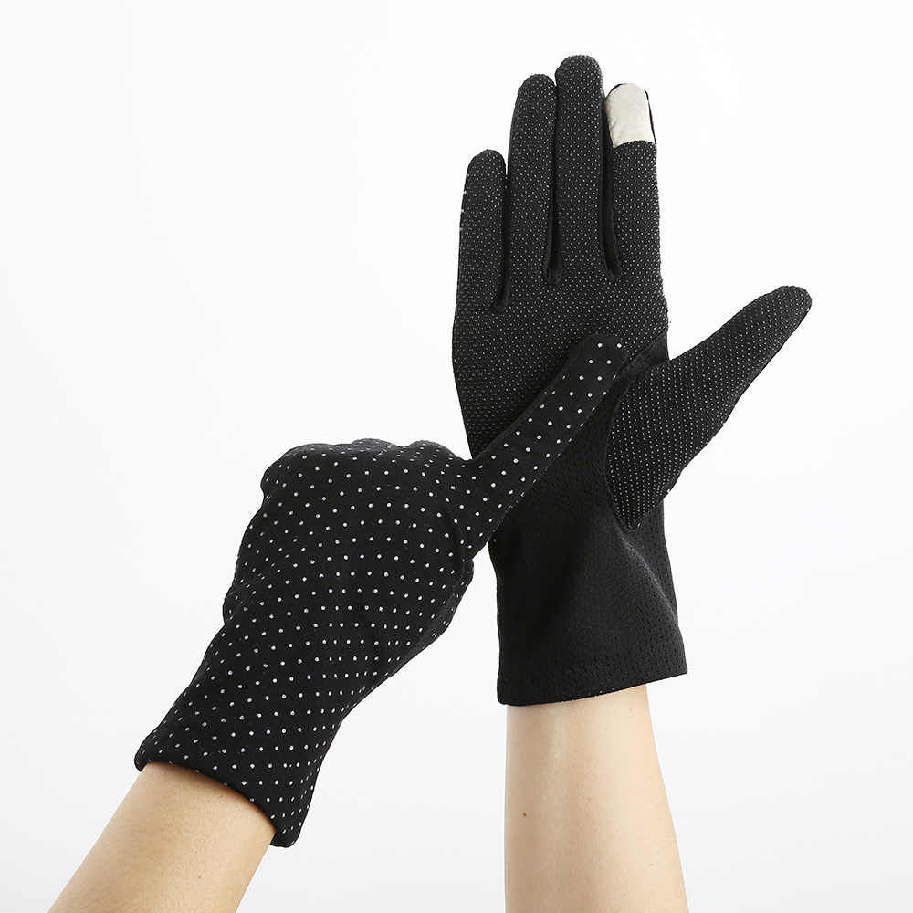 Spring and summer sunscreen ladies gloves Open Cycling non-slip lace thin gloves new cotton touch screen gloves wholesale 7039