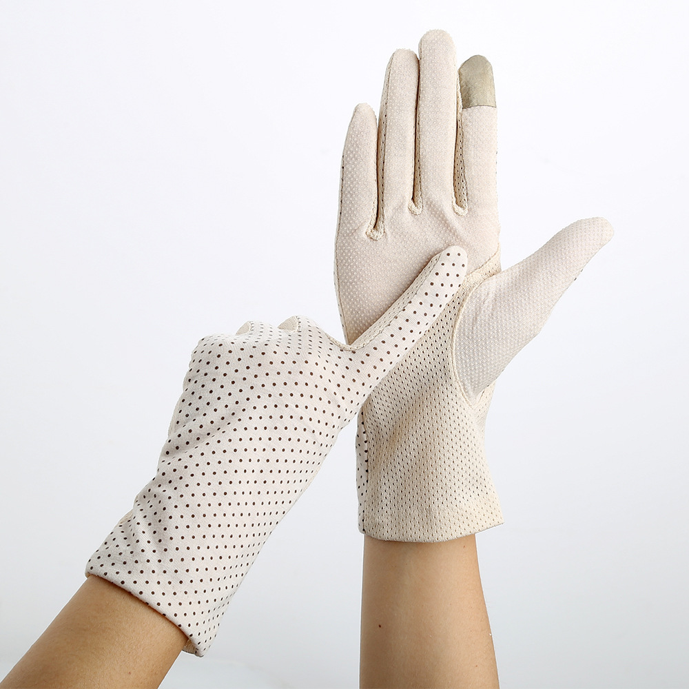 Spring and summer sunscreen ladies gloves Open Cycling non-slip lace thin gloves new cotton touch screen gloves wholesale 7039