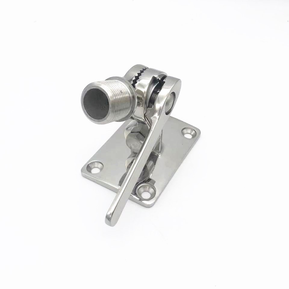 Marine antenna base 316 stainless steel Marine dual-axis adjustable antenna base yacht antenna base
