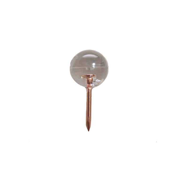 Transparent rose gold ball nail 9.5mm color Art nail painting drawing nail Cork message board special Earth nail