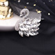 Elegant White Crystal Swan