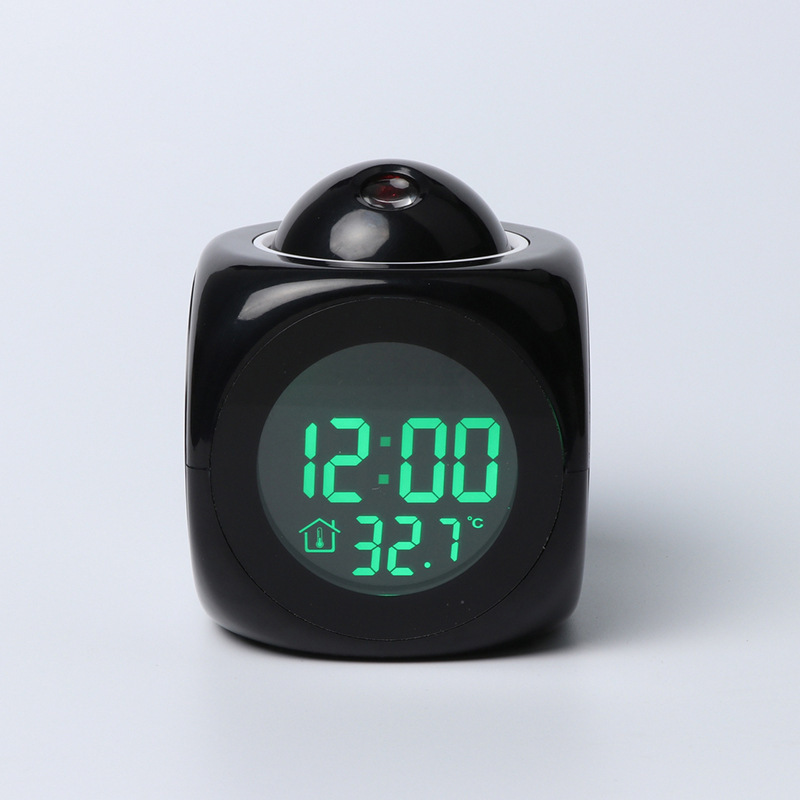 Creative projection electronic clock English clock projection clock multi-function alarm clock LCD projection alarm clock wholesale 2028