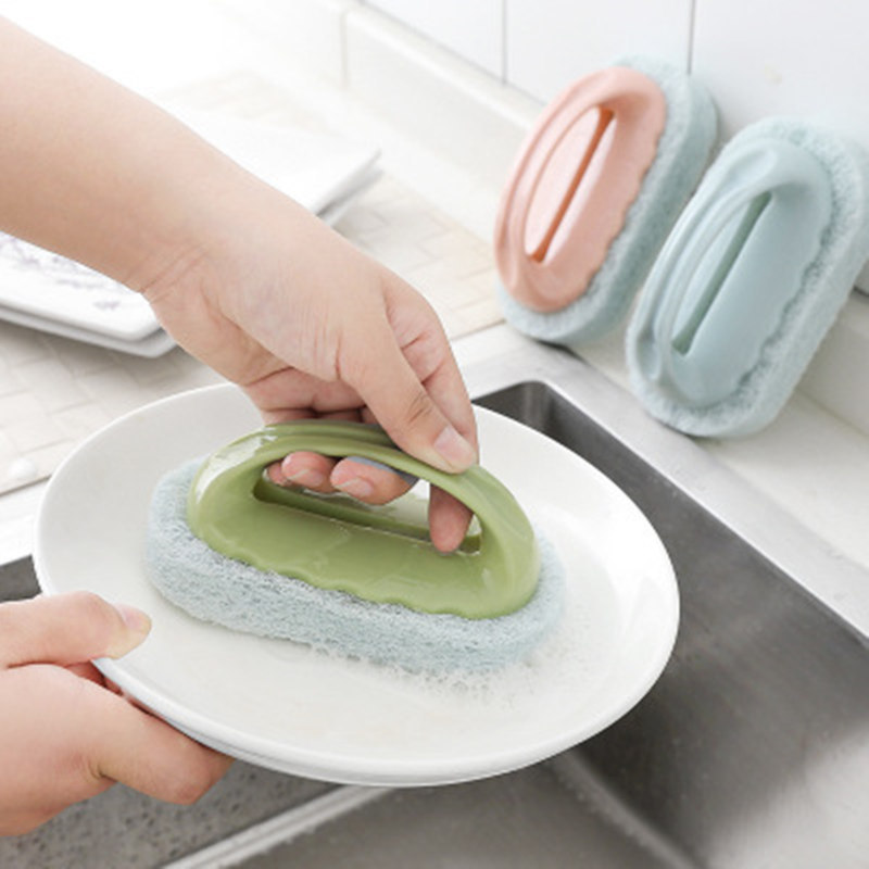 With handle cleaning brush bathroom tile brush kitchen pot brush daily necessities cleaning brush stove brush wholesale