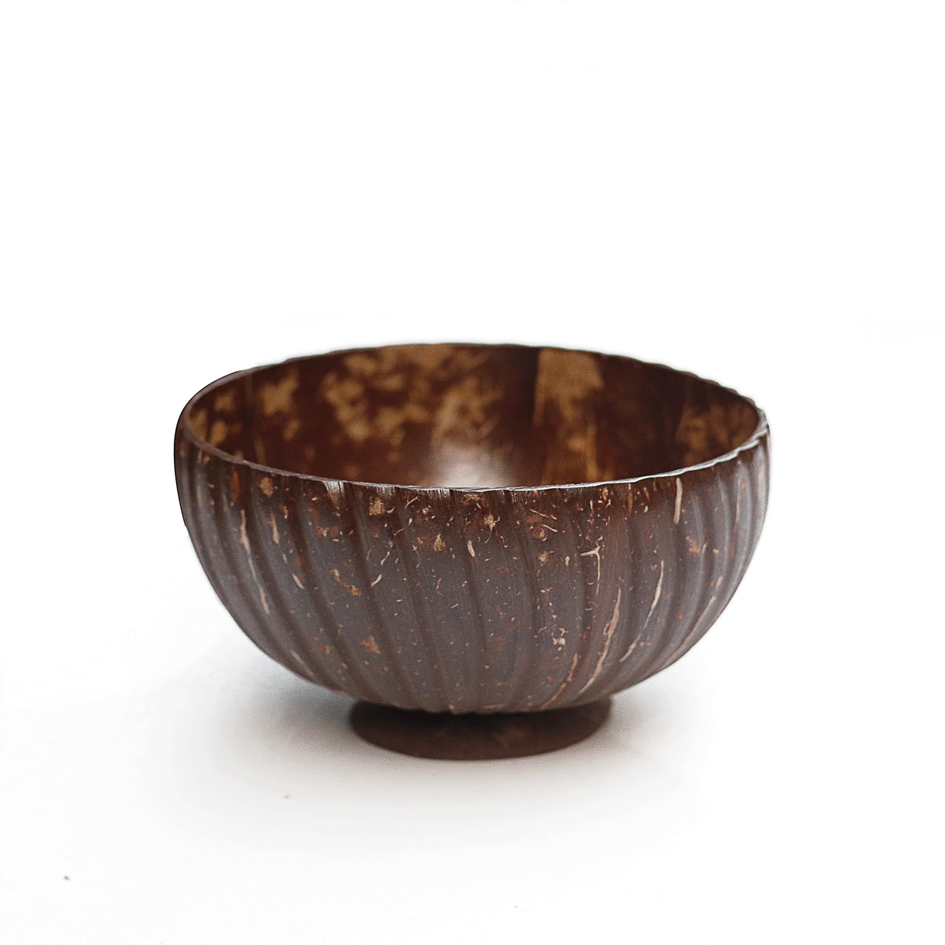 Natural Vietnam coconut shell bowl coconut wooden spoon mixing spoon spoon spoon Hainan old coconut shell fork knife fruit salad bowl