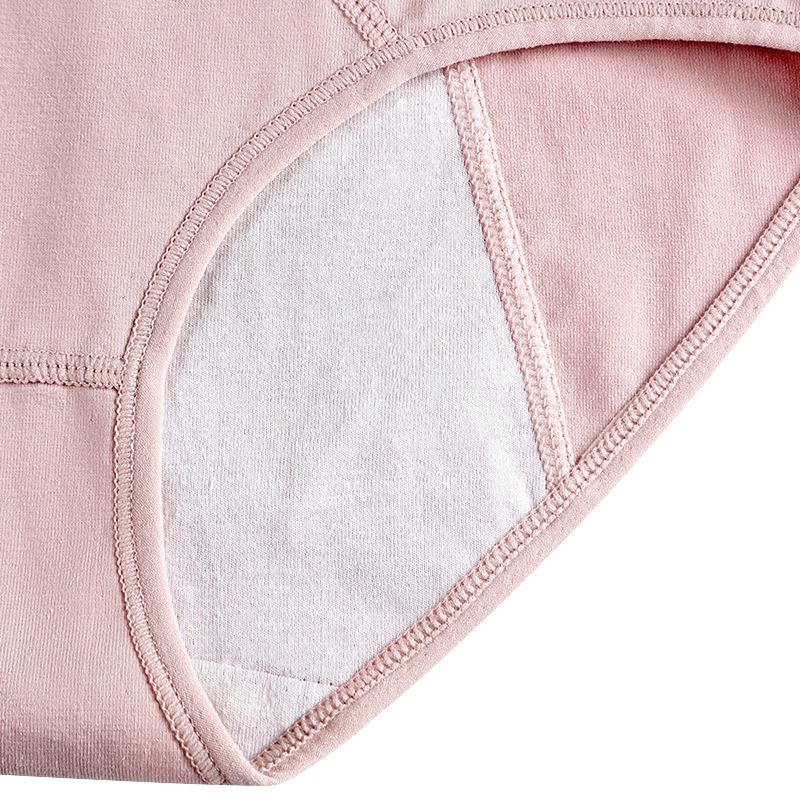 Plus Size Women's Physiological Underwear Pure Cotton Menstrual Anti-Side Leakage Menstrual Pants Anti-Side Leakage Underwear Before and After Menstruation