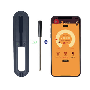 Smart Bluetooth BBQ Thermometer Mobile Phone APP Waterproof Meat Thermometer Oven Food Barbecue Thermometer