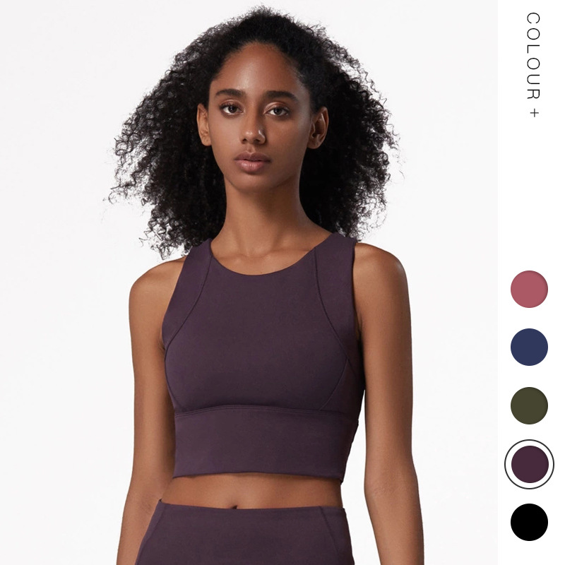 2024 Thickened European and American Running High Strength Shockproof Push-up Sports Underwear Full Wrap Vest Sports Bra for Women