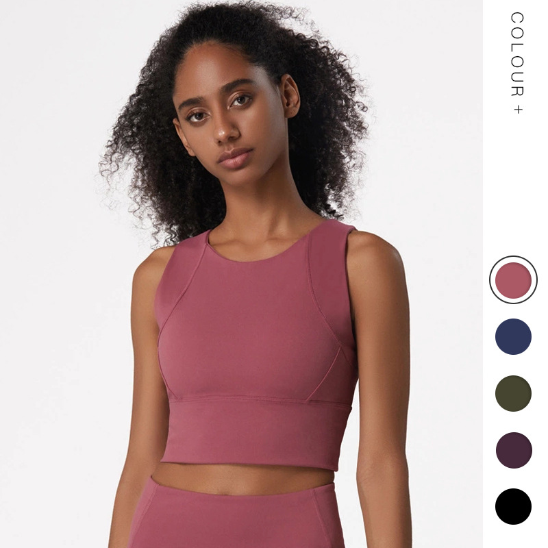2024 Thickened European and American Running High Strength Shockproof Push-up Sports Underwear Full Wrap Vest Sports Bra for Women