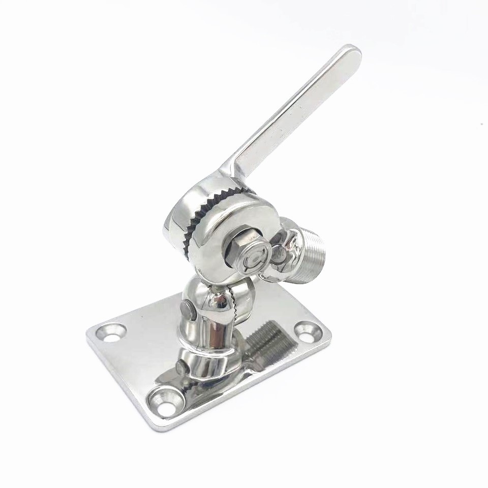 Marine antenna base 316 stainless steel Marine dual-axis adjustable antenna base yacht antenna base