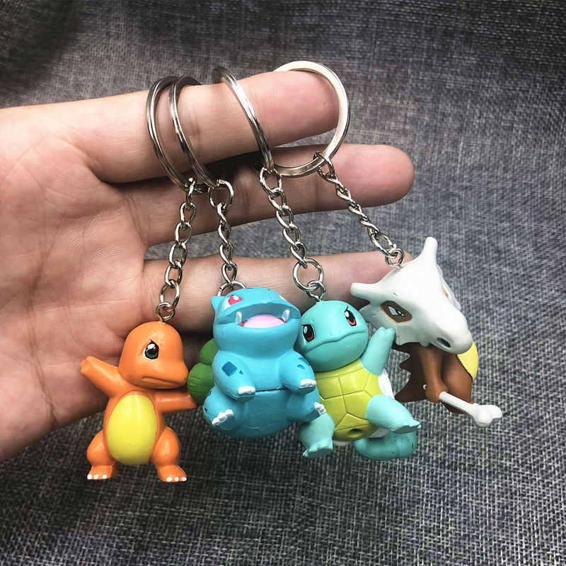Pokemon Pet Elf Pokemon Royal Three Small Fire Dragon Jenny Turtle Keychain Pendant Jewelry Doll