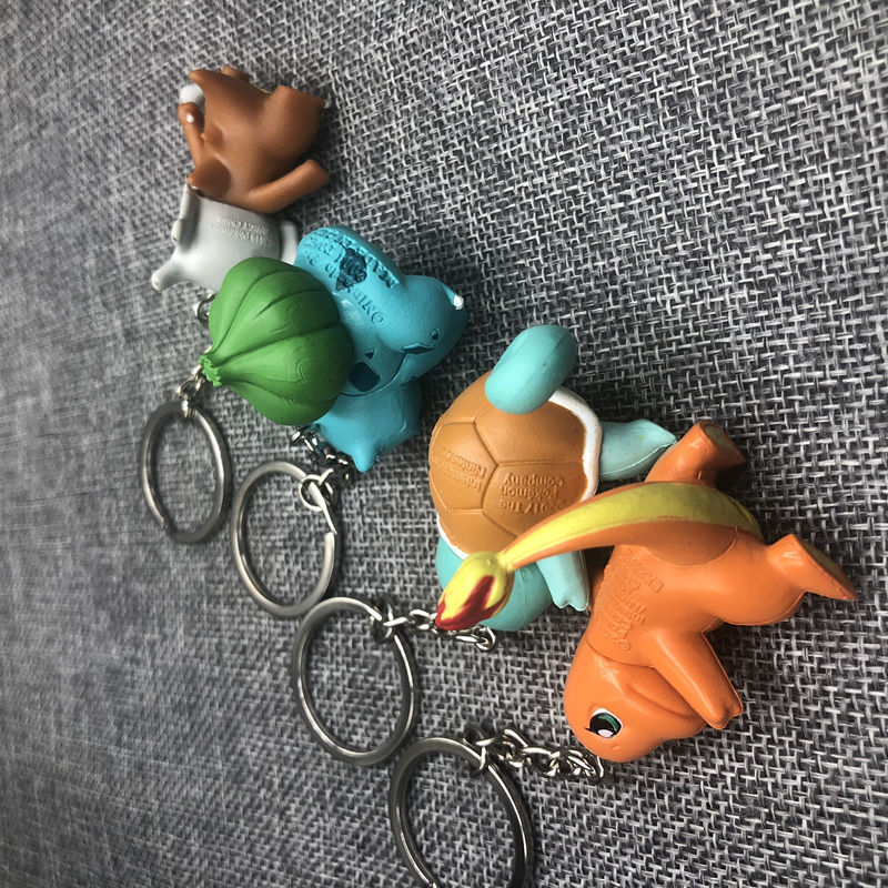 Pokemon Pet Elf Pokemon Royal Three Small Fire Dragon Jenny Turtle Keychain Pendant Jewelry Doll
