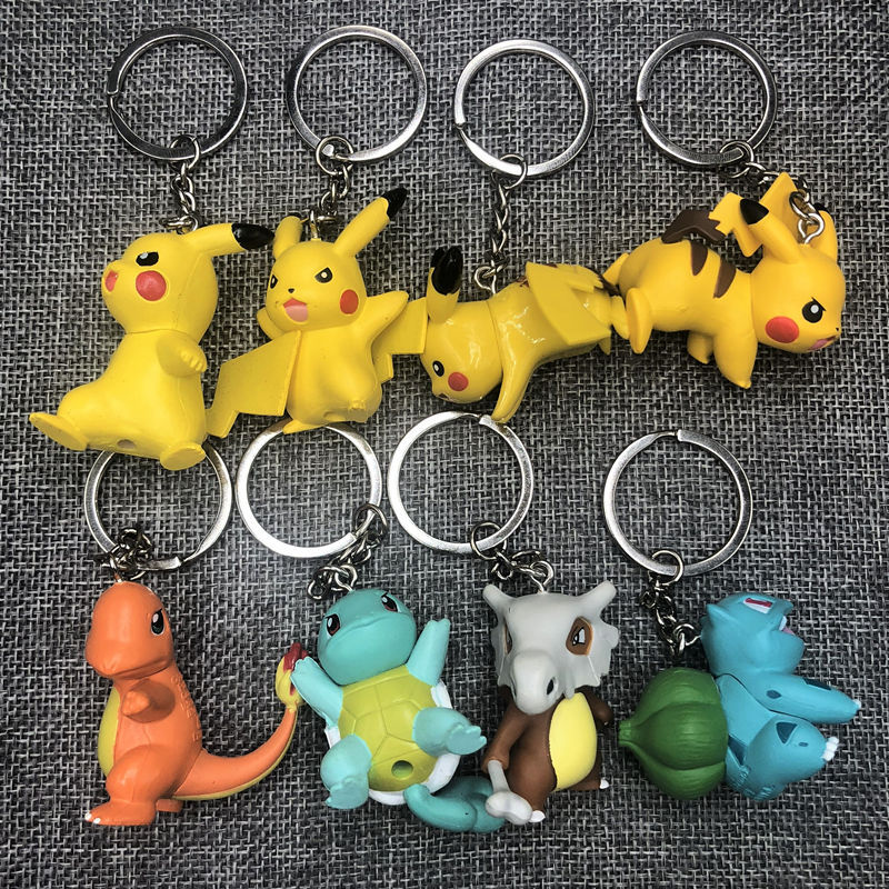 Pokemon Pet Elf Pokemon Royal Three Small Fire Dragon Jenny Turtle Keychain Pendant Jewelry Doll