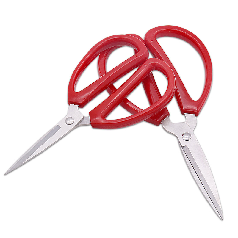 Yangjiang wholesale spot household scissors Red office scissors stainless steel civil scissors