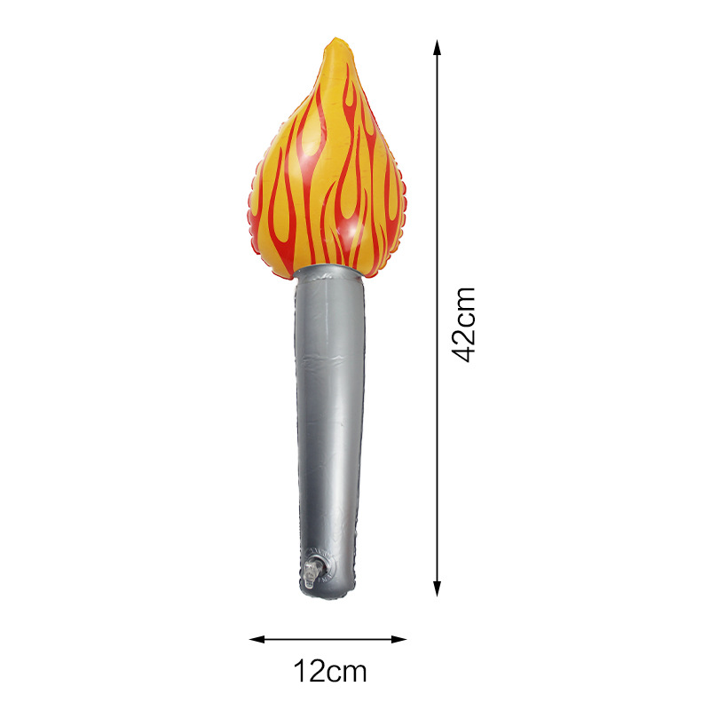 Cross-border Inflatable Torch Torch Stick Inflatable Flame Toy Children's Stage Performance Props Games Refueling Stick