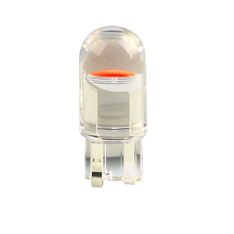 Car width light T10 crystal transparent integrated LED small car light COB highlight W5W license plate light reading light