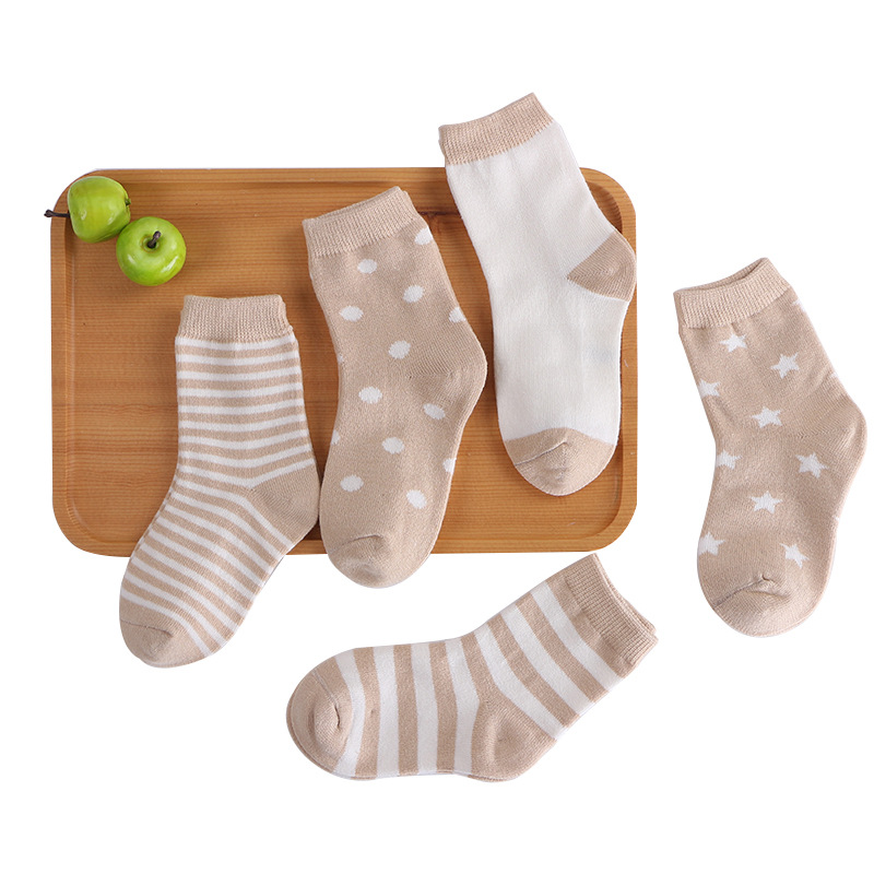 Factory wholesale children's socks small and medium-sized children's thin sweat-absorbent breathable cotton socks short 0-1-3-6 years old baby boat Socks