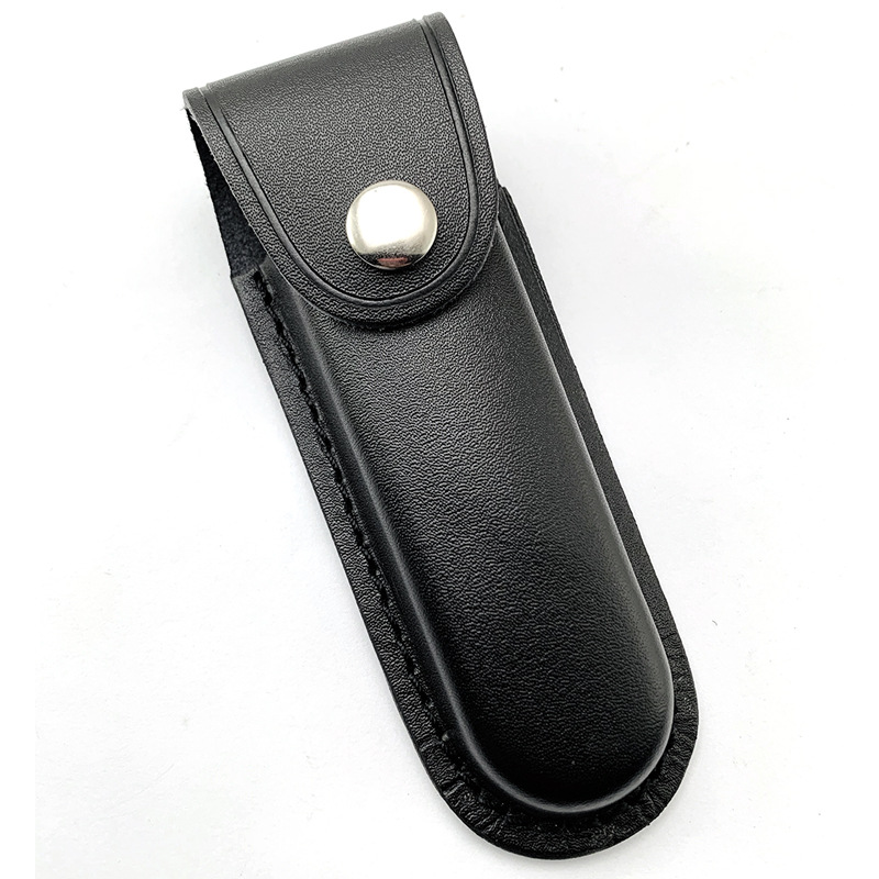 Scabbard/Knife Set Cowhide Sabre Folding Knife Head Layer Cowhide Knife Set Scabbard Folding Knife