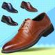 2023 New Business Casual Men's Shoes Genuine Leather Dress Office Shoes Wedding Best Man Shoes Cross-border Large Size Leather Shoes