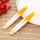 Cross stitch small scissors transparent thread head scissors with cover safety sewing scissors household U-shaped plastic spring yarn scissors wholesale