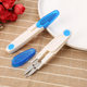Cross stitch small scissors transparent thread head scissors with cover safety sewing scissors household U-shaped plastic spring yarn scissors wholesale