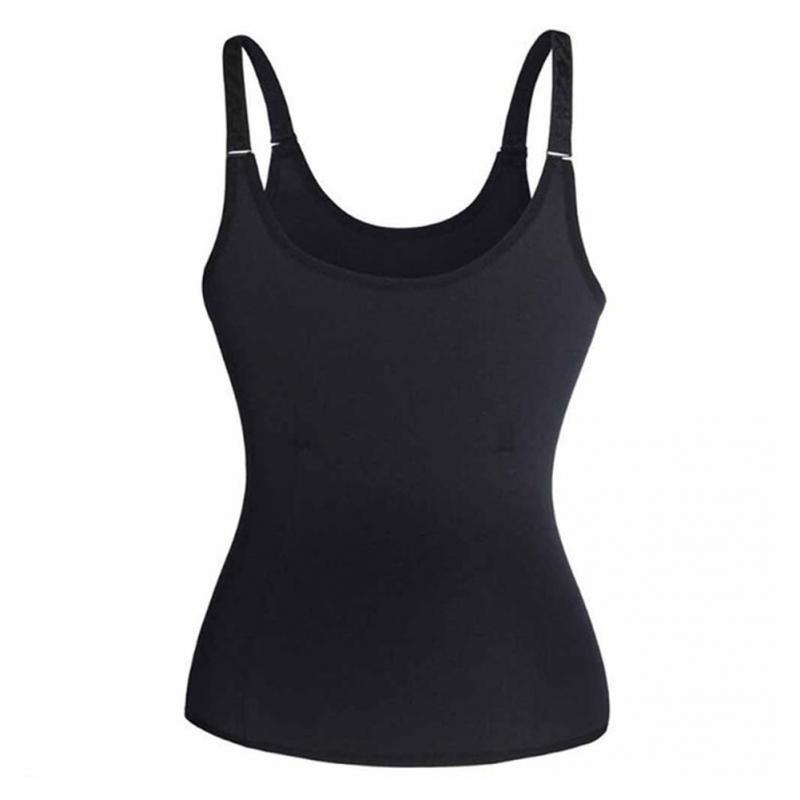 Women's Zipper Body Abdominal Tinker Court Corset Neoprene 3-Layer Patch Sweat Vest Shaper