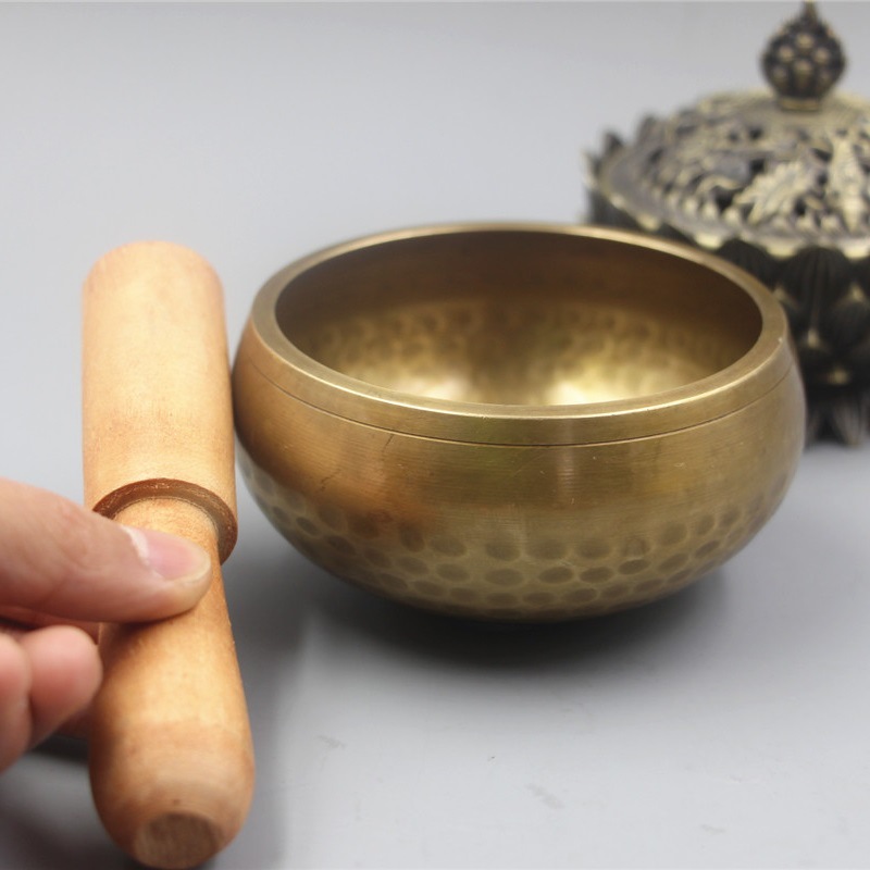 Nepal Handmade Copper Xin Song Bowl Buddhist Tone Bowl Yoga Bowl Meditation Bowl Transitions Bowl SPA Tone Therapy
