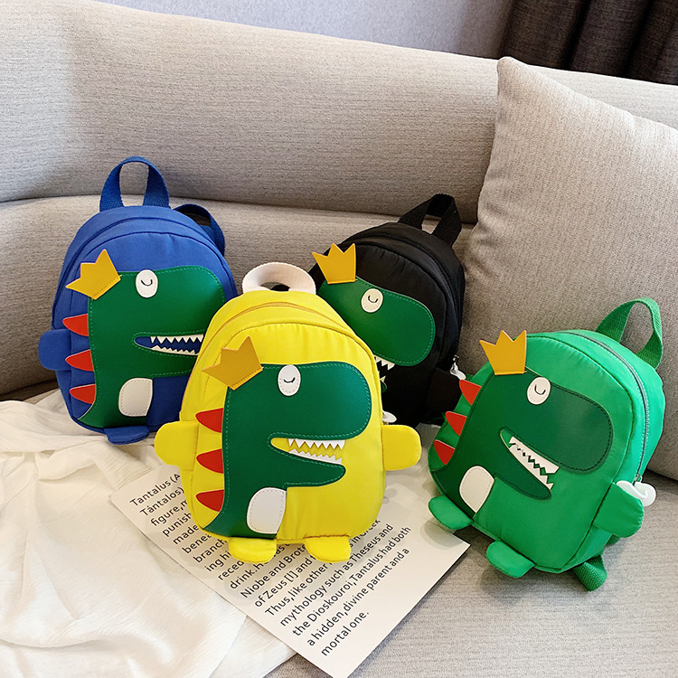New Dinosaur Backpack Cartoon Children's Backpack Children's All-match Korean-style Oxford Cloth Kindergarten Baby Bag