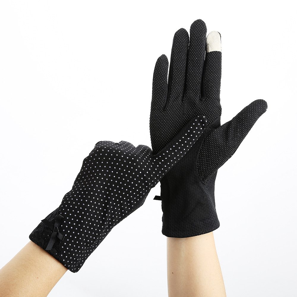 Summer lace sunscreen gloves driving non-slip thin gloves women's touch screen gloves wholesale factory direct 7020