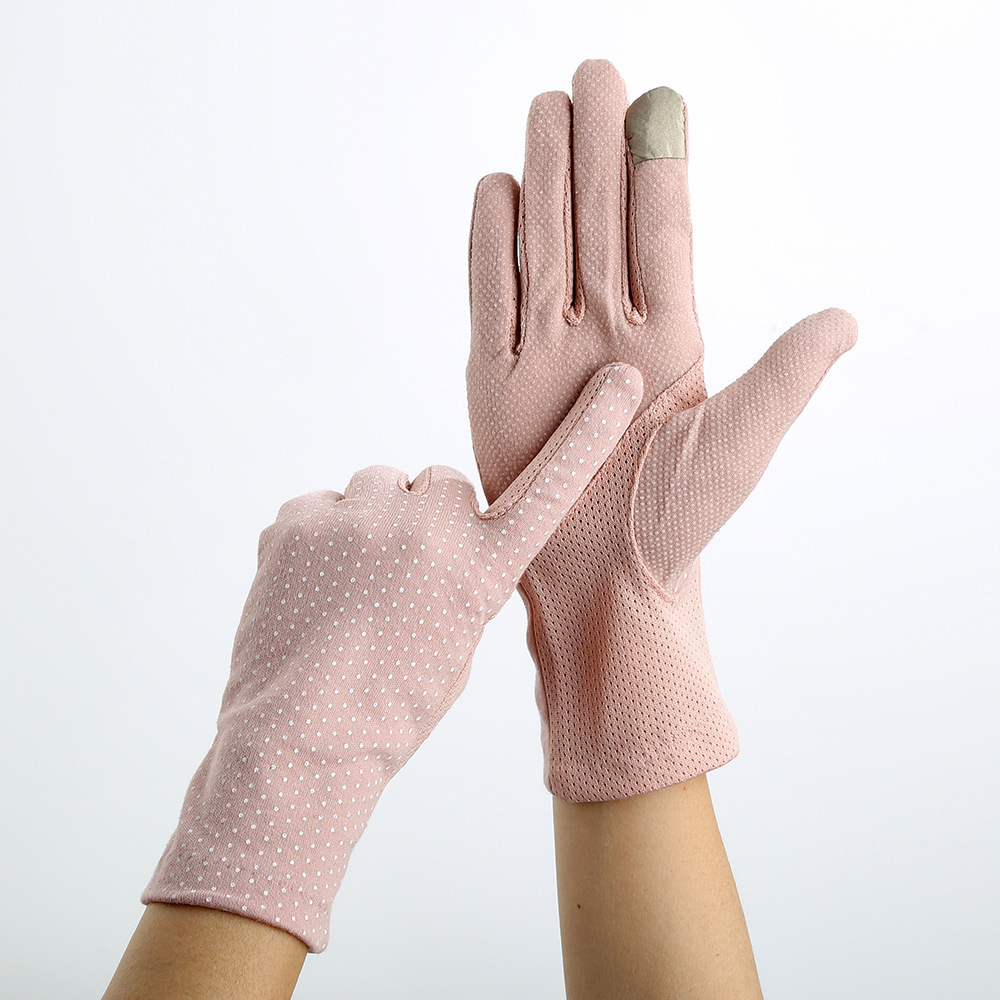 Spring and summer sunscreen ladies gloves Open Cycling non-slip lace thin gloves new cotton touch screen gloves wholesale 7039