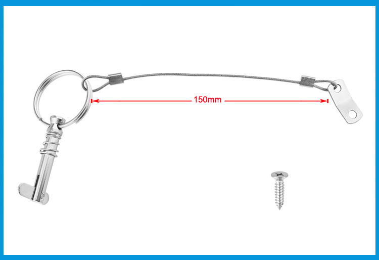 Cross-border spot 316 stainless steel Marine tongue pin stop pin safety pin pipe clamp quick pin