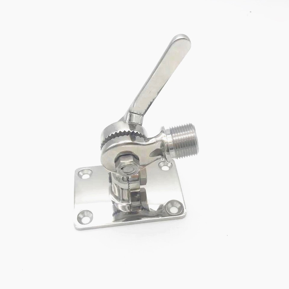 Marine antenna base 316 stainless steel Marine dual-axis adjustable antenna base yacht antenna base