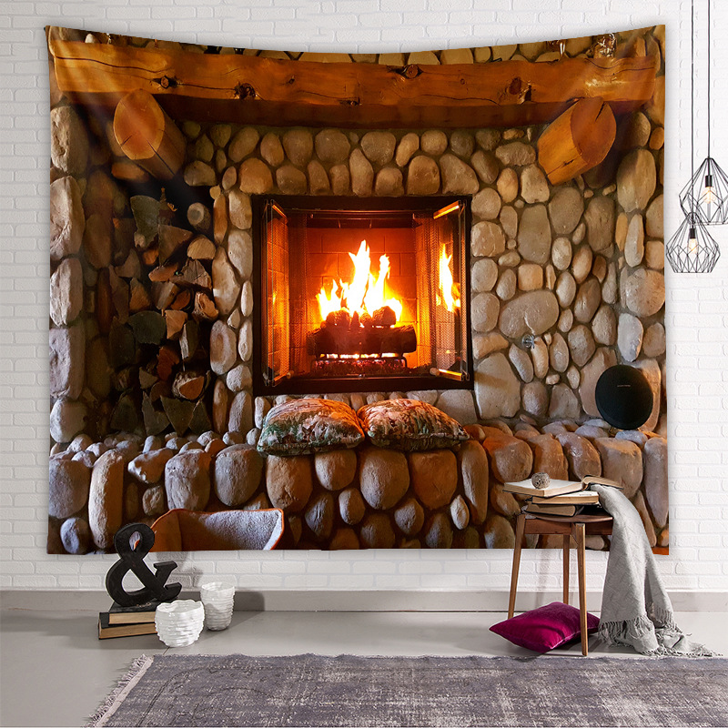 Tapestry Amazon Cross-border Home Background Cloth ins Style Bohemian Decorative Hanging Cloth European and American Scenery Tapestry
