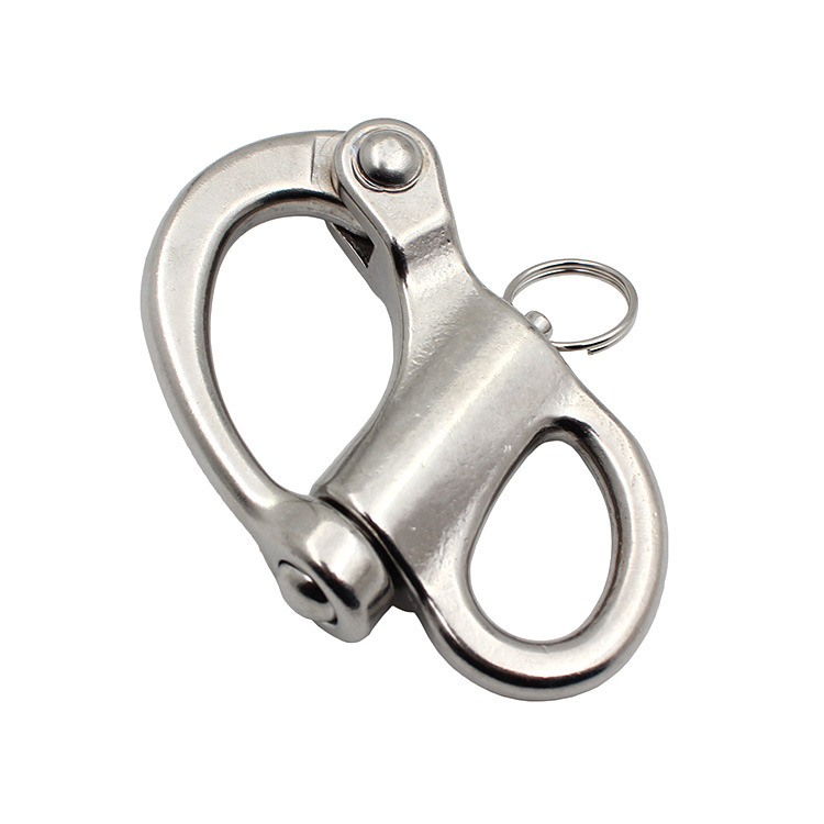 Amazon fixed hand pull shackle quick release hook marine diving accessories 316 stainless steel spring shackle