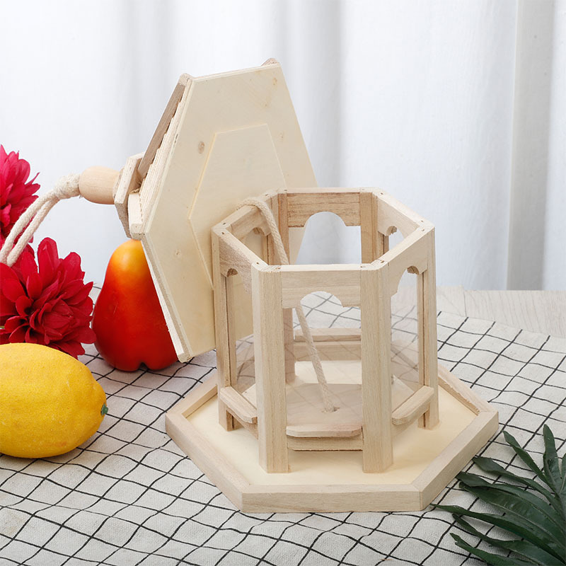Wooden Feeder Bird Cage Wooden Tiger Parrot Cage Finch Thrushcross Bird House Pine Bird Nest Outdoor Balcony Pet