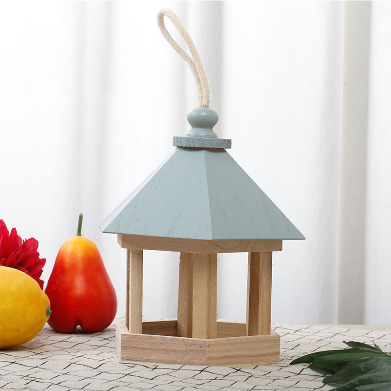 Wooden Feeder Bird Cage Wooden Tiger Parrot Cage Finch Thrushcross Bird House Pine Bird Nest Outdoor Balcony Pet