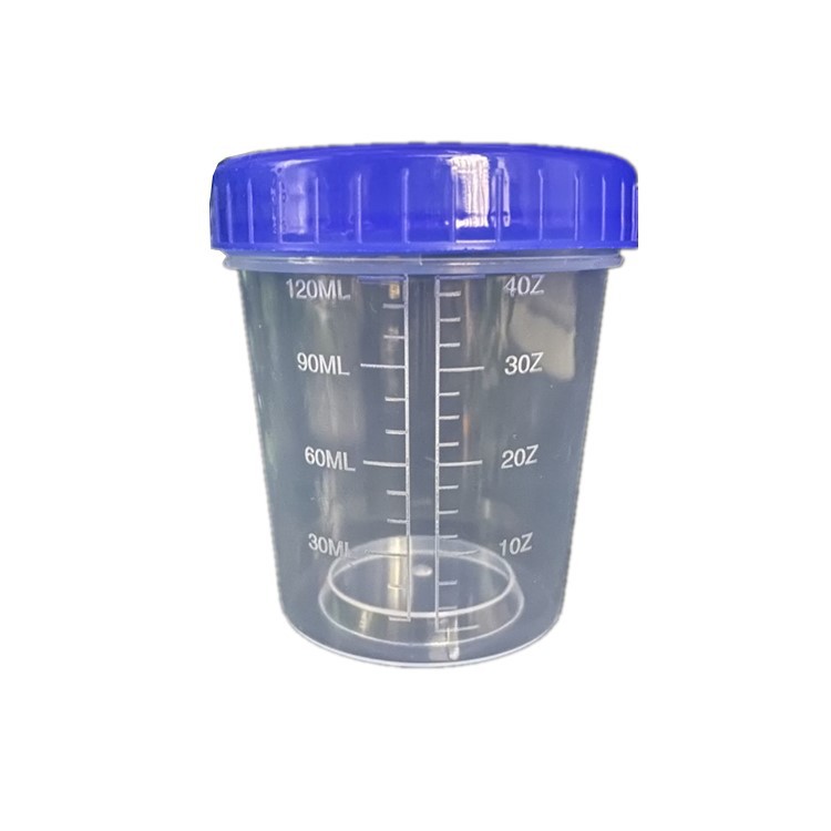Spot 120ml measuring cup with lid 120ml measuring cup with scale ounce measuring cup plastic sub-packaging measuring cup