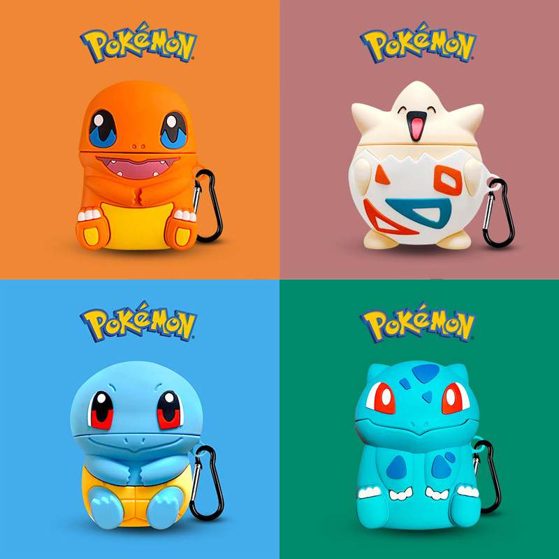 Protective Case for Pokémon airpods Pro 1/2/3 Generation Wireless Bluetooth Headset Jenny Turtle Protective Case