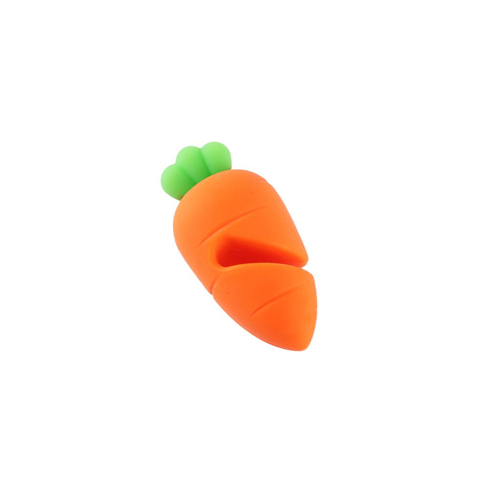 Folding design silicone small carrot pot lid raised spill-proof device kitchen practical gadget cross-border available for sale