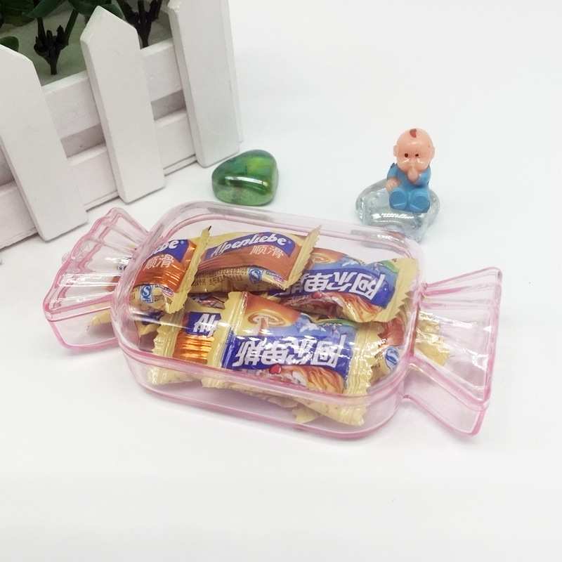 Foreign trade supply creative candy box transparent color hard plastic extra large candy box Yiwu factory direct wholesale