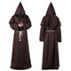 St. Vida Halloween Costume Medieval Friar robe monk costume wizard costume priest cosplay costume shawl