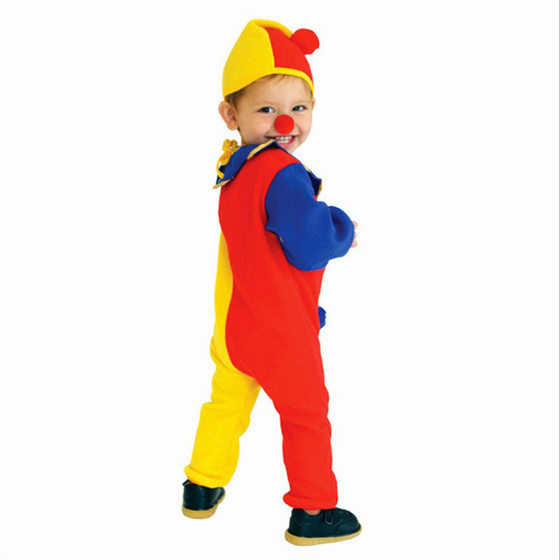 Halloween Kindergarten Performance Costume Baby Masquerade Costume Kids Clown Clothes Playful Clown Costume