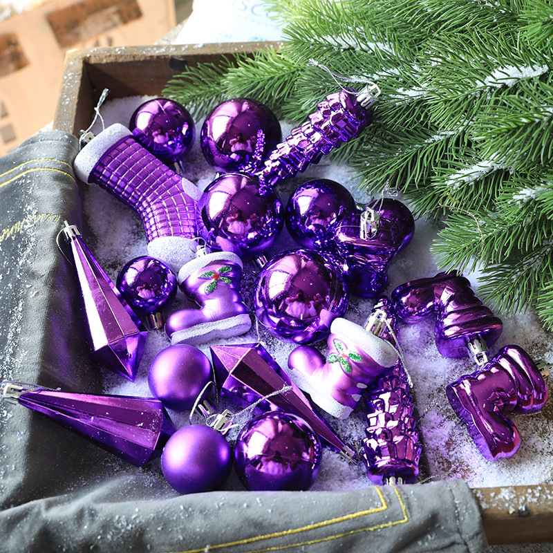 Christmas Ball Alias Ball 21 Pack Christmas Tree Hanging Christmas Decorations Cross Border_voghion.com