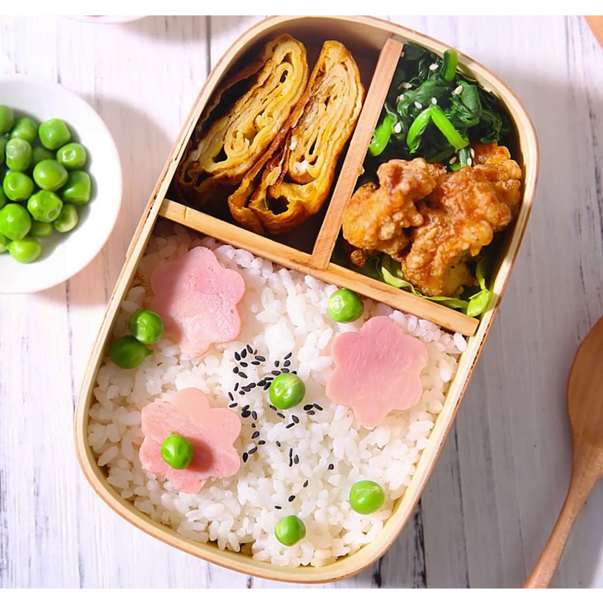 YFJY One Second to Japanese Japanese-style Office worker Lunch Box Student Lunch Box Wooden Single Layer Double Layer Partition Lunch Box
