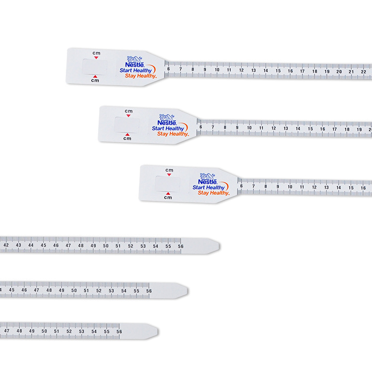 Wentai tape measure spot wholesale infant arm circumference PP head circumference health measuring ruler MUAC ruler 56cm